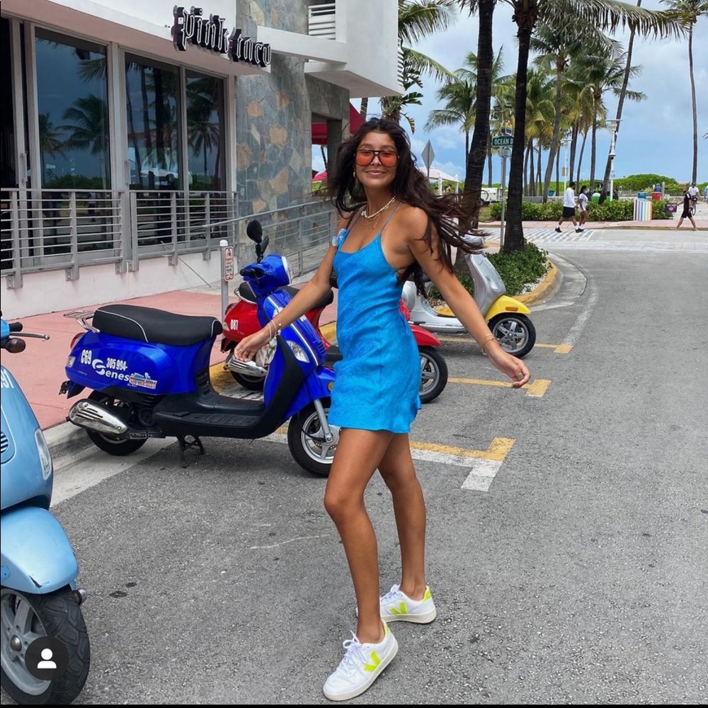 The Line by K | Flynn mini dress turquoise - Picture 2 of 12
